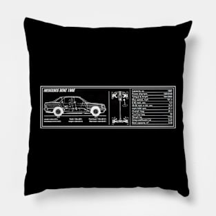 Mercedes Benz 190e Pillow