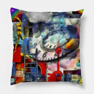 Elements of human consciousness Pillow