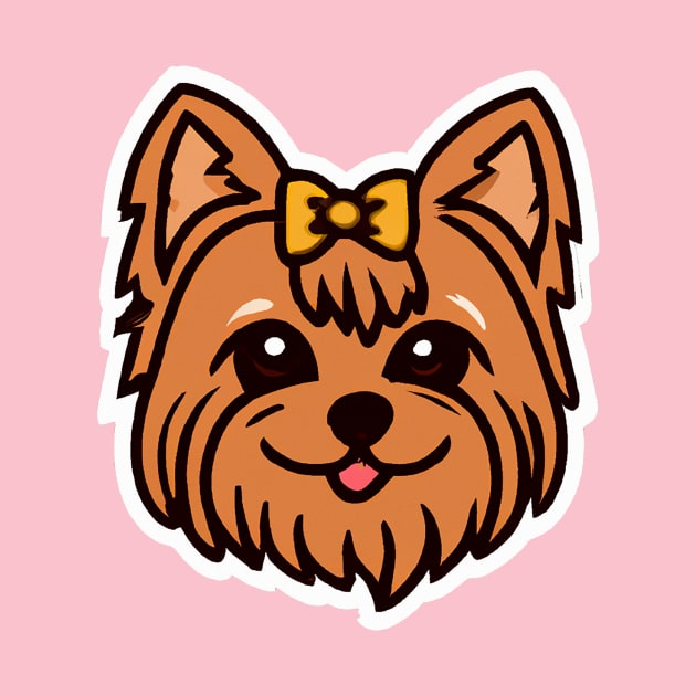 Kawaii Yorkshire Terrier Dog Lover Yorkie Retro by BetterManufaktur