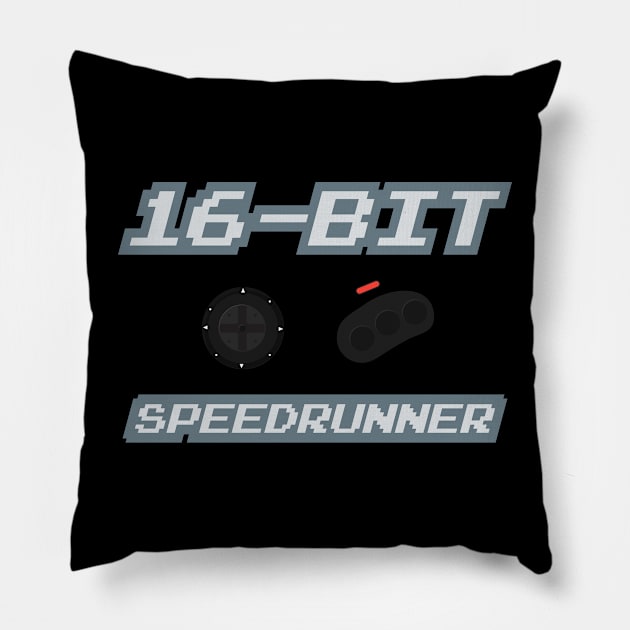 16-Bit Speedrunner Pillow by PCB1981