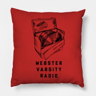 Webster Varsity Radio Club - crate diggers Pillow