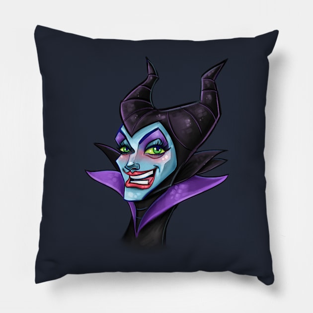 Maleficent Pillow by abzhakim