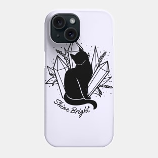 Cat and Crystals Phone Case