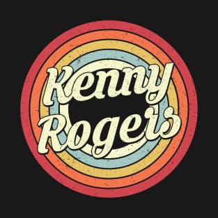 Kenny Rogers Proud Name Retro Rainbow Tribute T-Shirt