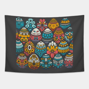 Easter Eggs Pattern Tapestry