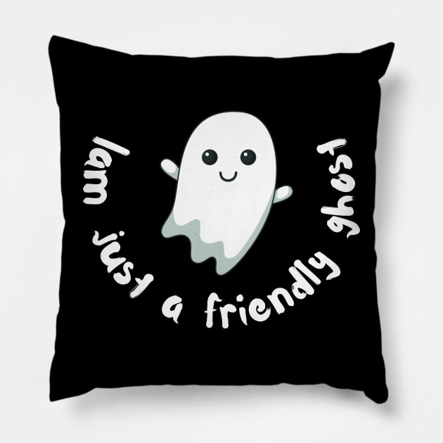 Halloween friendly ghost Pillow by SYAO