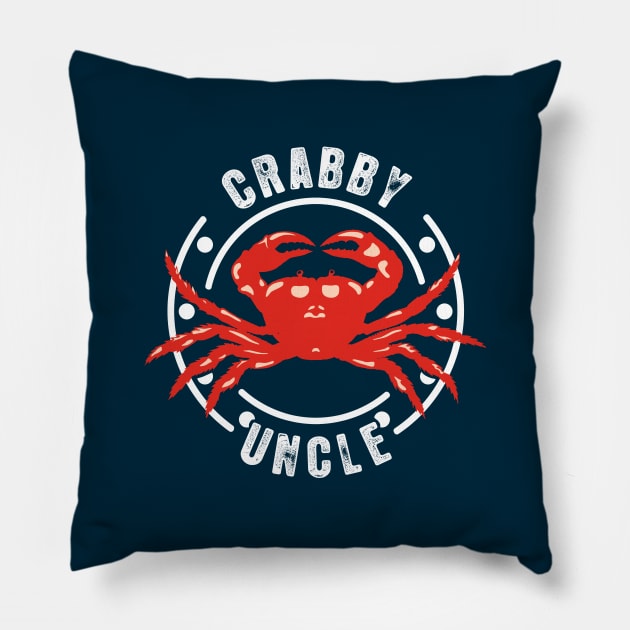 Crabby Uncle Pillow by TMBTM