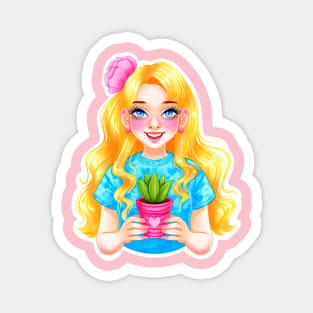 Plant Girl Magnet