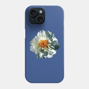 White Peony in Sunshine Phone Case