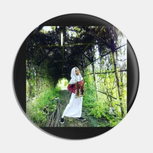 Girl in nature Pin