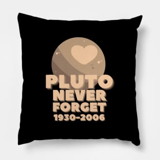Pluto Never Forget 1930-2006 Pillow