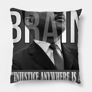 Use your brain - Martin Luther King Pillow