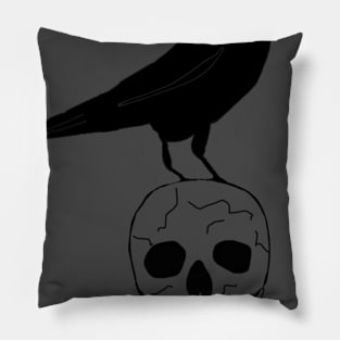 Raven & Skull Pillow