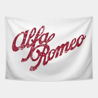 Alfa Romeo Script (visit:  fmDisegno.redbubble.com for full range) Tapestry