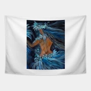 Hula in Blue Tapestry