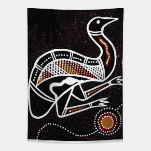 Aboriginal Art - Emu 3 Tapestry