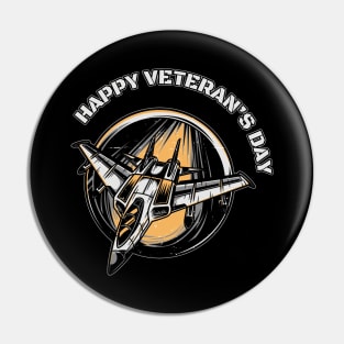 Happy Veteran's Day Pin