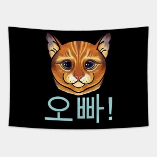 Cute oppa cat Tapestry