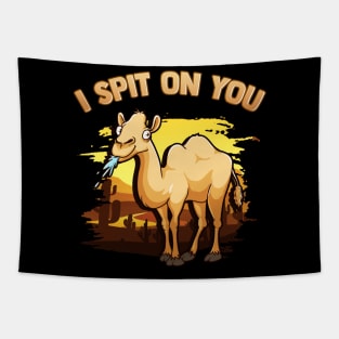 Cute & Funny I Spit On You Llama Pun Llama Lovers Tapestry