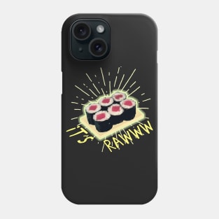 Funny Raw Cooked Sushi Phone Case