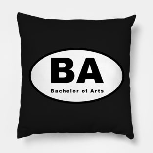 BA (Bachelor of Arts) Oval Pillow