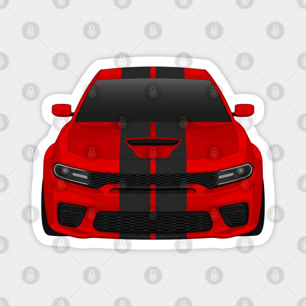 Charger Widebody torred + carbon stripes Magnet by VENZ0LIC