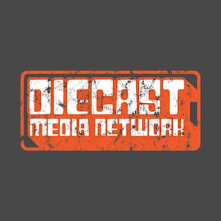 Diecast Media Network (Plastic - Orange/White on Asphalt - Worn) T-Shirt