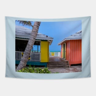 beach huts Tapestry