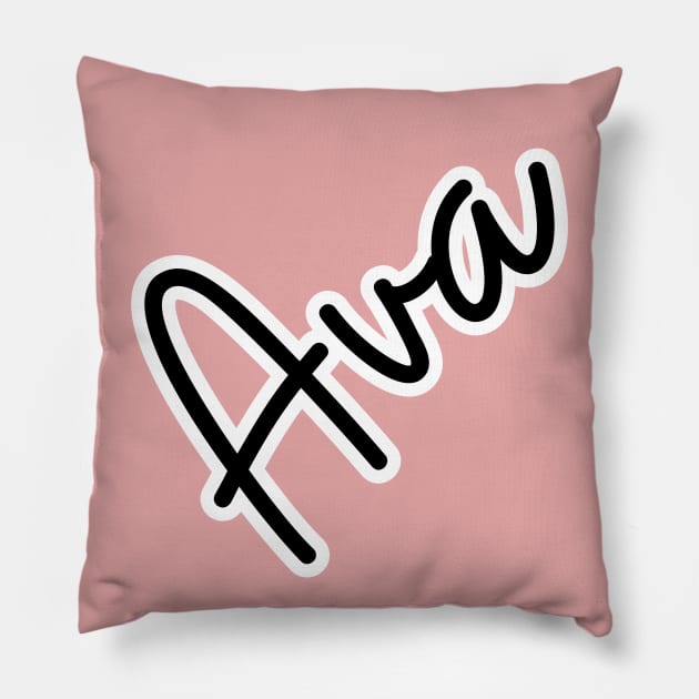 Ava name Pillow by Personalizedname