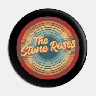 the stone roses vintage circle Pin