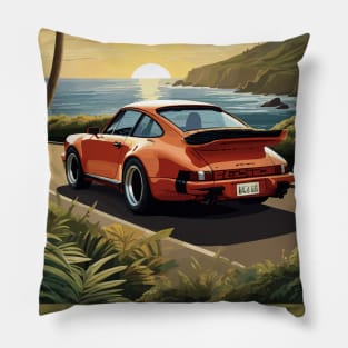 German Classic Car Poster Pillow