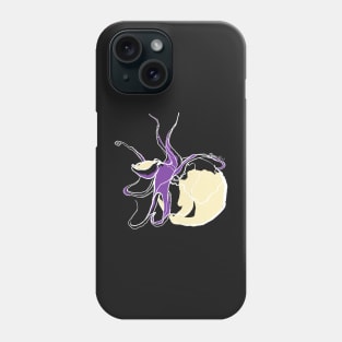 Single Line - Conquer The Moon (White) Phone Case