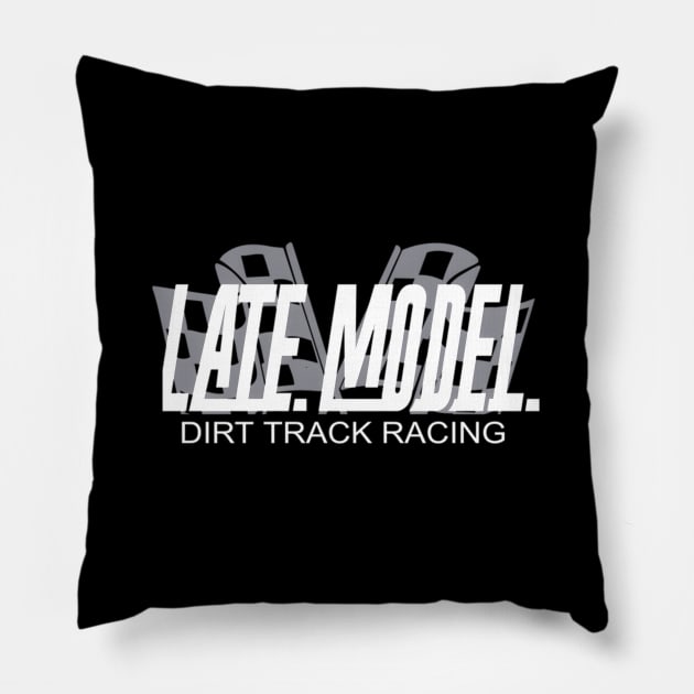 Late Model Racing Dirt Track Racing Pillow by jasper-cambridge