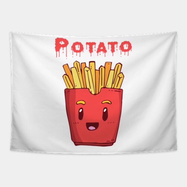 potatoes and friied potatoes. Tapestry by NOSTALGIA1'