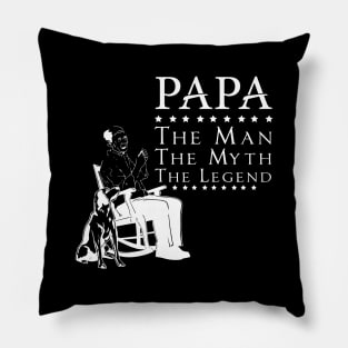 Papa The Man The Myth T-Shirt Pillow