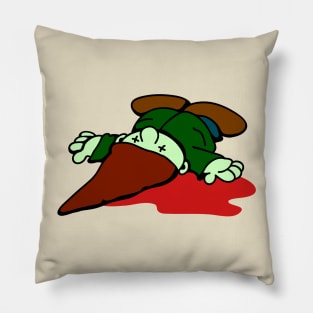 Dead Garden Gnome Pillow