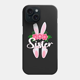 CUTE EASTER SISTER BUNNY FOR HER - MATCHING EASTER SHIRTS FOR WHOLE FAMILY Phone Case