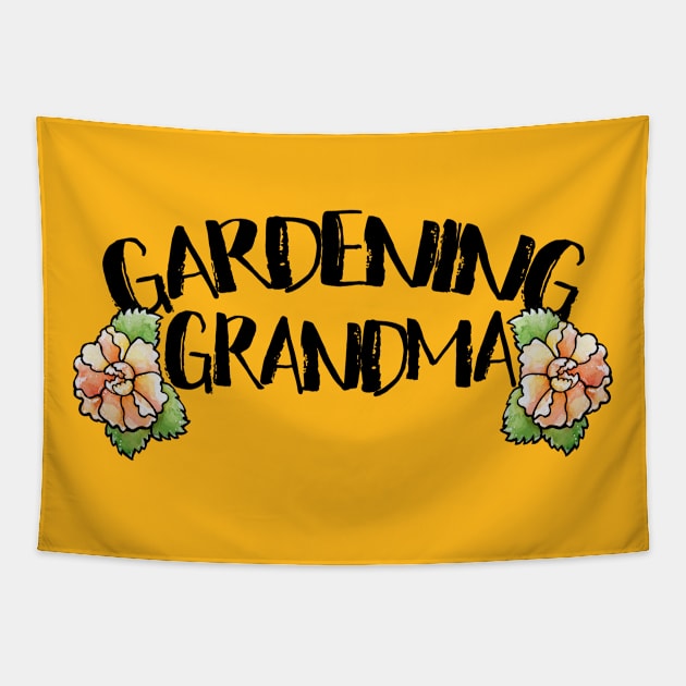 Gardening Grandma Tapestry by bubbsnugg