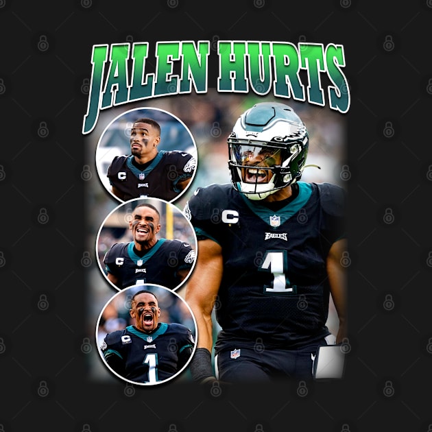 Jalen Hurts Bootleg Tee Vintage by bmbg trian