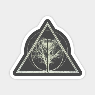 Tree of life / knowledge | Bodhi tree | Geometric design Magnet