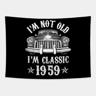 63 Year Old Vintage 1959 Classic Car 63rd Birthday Gifts Tapestry