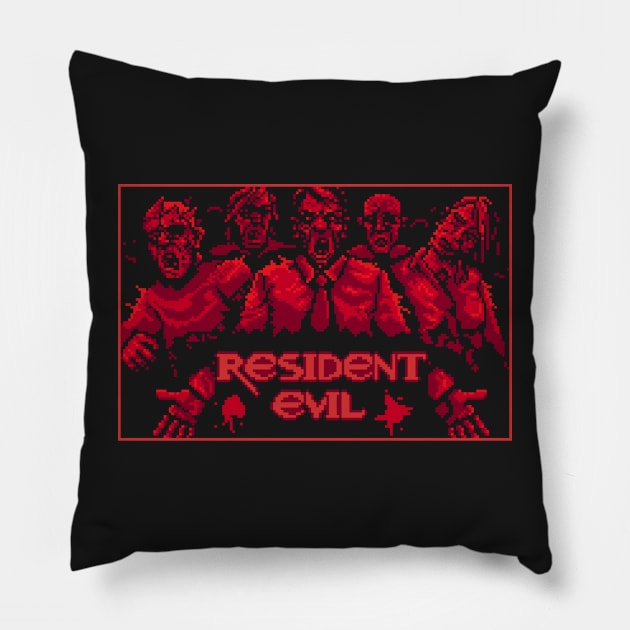 Resident Evil Pixel Art Pillow by AlleenasPixels