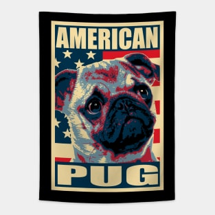 American Pug Poster Tapestry