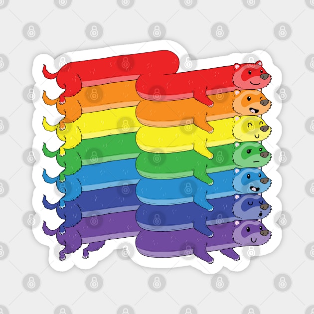 Pride Ferrets Magnet by GoshWow®
