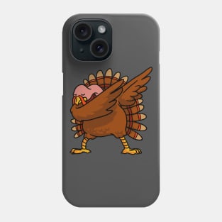 Dabbing Turkey Thanksgiving Shirt Funny Turkey Dab T-shirt Phone Case