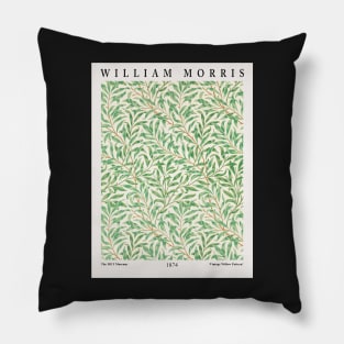 William Morris Exhibition Vintage Willow Pattern Pillow