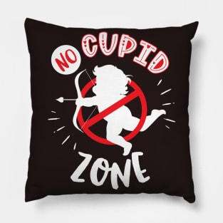 No Cupid Zone Pillow