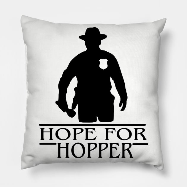 Chief Hopper Stranger Things Pillow by CreatingChaos