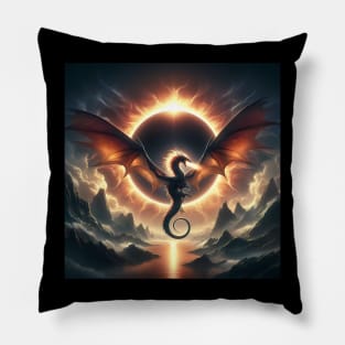 Total solar eclipse 2024 and Dragon Pillow