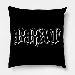 BRAT Gothic Lettering Pillow